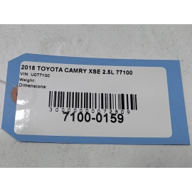 2018-2024 TOYOTA CAMRY REAR FUEL GAS TANK FILLER DOOR COVER W/CAP WHITE 2PS OEM