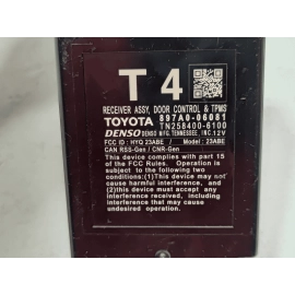 2018-2024 TOYOTA CAMRY SE KEYLESS KEY ENTRY RECEIVER DOOR CONTROL MODULE OEM