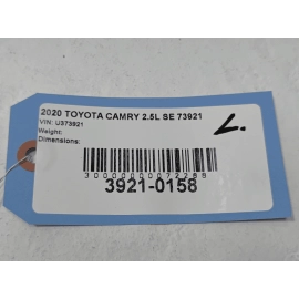 TOYOTA CAMRY FRONT LEFT DRIVER SIDE SUN VISOR SUNVISOR 2018-2024 OEM GRAY