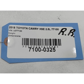 18-24 TOYOTA CAMRY  XSE REAR PASSENGER SIDE BRAKE CALIPER & ACTUATOR ELECTRO OEM