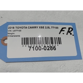 2018-2024 TOYOTA CAMRY FWD 2.5L FRONT  PASSENGER SIDE SPINDLE KNUCKLE HUB OEM