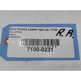 TOYOTA CAMRY SE XSE REAR RIGHT PASSENGER FENDER LINER SPLASH SHIELD 18-2024 OEM