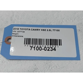2018 - 2024 TOYOTA CAMRY RADIATOR CORE SUPPORT LOWER REINFORCED TIE BAR OEM 2PS