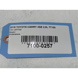 2018-2024 TOYOTA CAMRY REAR PASSENGER SIDE DOOR SHELL PANEL WHITE 2PS OEM