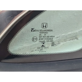 2016-2021 Honda Civic Rear Right Passenger Side Quarter Window Glass OEM