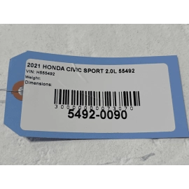 HONDA CIVIC CONSOLE LEFT DRIVER SIDE ARMREST PANEL TRIM COVER OEM 2016 - 2021