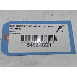 HONDA CIVIC FRONT BUMPER REINFORCEMENT IMPACT BAR BEAM OEM 2018 - 2021 HONDA CIVIC FRONT BUMPER REINFORCEMENT IMPACT BAR BEAM OEM 2018 - 2021