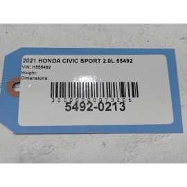 HONDA CIVIC REAR TRUNK DECK LID COVER SHELL PANEL OEM 2016-2021