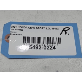 HONDA CIVIC REAR BUMPER REINFORCEMENT IMPACT BAR BEAM OEM 2016 - 2021 HONDA CIVIC REAR BUMPER REINFORCEMENT IMPACT BAR BEAM OEM 2016 - 2021