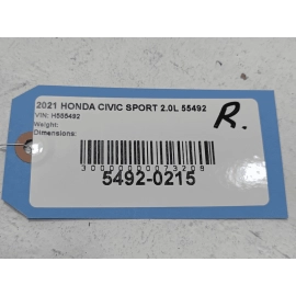 HONDA CIVIC SEDAN PASSENGER SIDE ROCKER PANEL SKIRT MOLDING OEM 2016-2021 HONDA CIVIC SEDAN PASSENGER SIDE ROCKER PANEL SKIRT MOLDING OEM 2016-2021