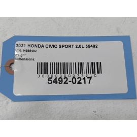 HONDA CIVIC SPORT ELECTRIC POWER STEERING RACK & PINION ASSEMBLY OEM 2019-2021