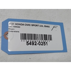 HONDA CIVIC FWD FRONT SUSPENSION SUBFRAME CROSSMEMBER CRADLE OEM 2016-2021