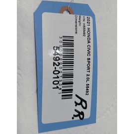 HONDA CIVIC REAR PASSENGER DOOR WINDOW INNER BELT WEATHERSTRIP SEAL 16-2021 OEM HONDA CIVIC REAR PASSENGER DOOR WINDOW INNER BELT WEATHERSTRIP SEAL 16-2021 OEM