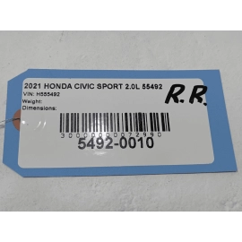 19-2021 Honda Civic Front or Rear Pasenger Door Exterior Handle OEM GREY NH797M