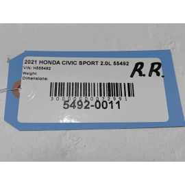 HONDA CIVIC FRONT OR REAR PASSENGER INTERIOR DOOR PULL HANDLE INER 2016-2021 OEM