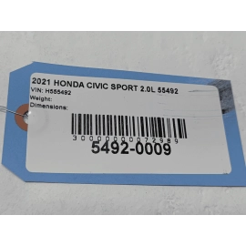 HONDA CIVIC TRUNK REAR PANEL TRIM SCUFF PLATE OEM 2016-2021