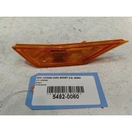 2016-2021 HONDA CIVIC FRONT LEFT DRIVER SIDE FENDER MARKER LIGHT LAMP 2016-2021 HONDA CIVIC FRONT LEFT DRIVER SIDE FENDER MARKER LIGHT LAMP