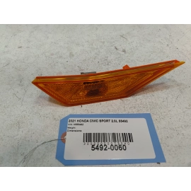 2016-2021 HONDA CIVIC FRONT LEFT DRIVER SIDE FENDER MARKER LIGHT LAMP 2016-2021 HONDA CIVIC FRONT LEFT DRIVER SIDE FENDER MARKER LIGHT LAMP