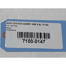 18-20 TOYOTA CAMRY REAR BUMPER PARKING ULTRASONIC DISTANCE SENSOR WHITE 2PS OEM