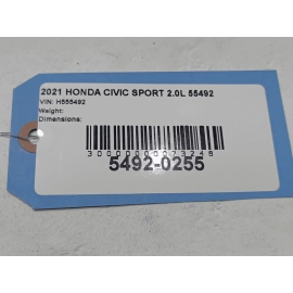 2016-2021 Honda Civic Sedan Front Left Driver Side Door Shell *NH797M* OEM Gray