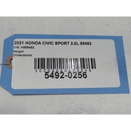 2016-2021 Honda Civic Sedan Front Passenger Side Door Shell *NH797M* OEM Gray