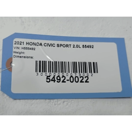 HONDA CIVIC REAR VIEW PARK ASSIST CAMERA 2018-2021 OEM HONDA CIVIC REAR VIEW PARK ASSIST CAMERA 2018-2021 OEM
