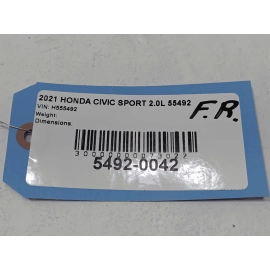 HONDA CIVIC FRONT PASSENGER SIDE EXTERIOR DOOR HANDLE BASE BRACKET 2016-2021 OEM