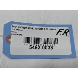 Honda Civic Front Passenger Door Exterior Handle 16-2021 MODERN STEEL OEM NH797M Honda Civic Front Passenger Door Exterior Handle 16-2021 MODERN STEEL OEM NH797M
