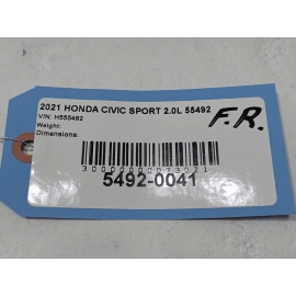 HONDA CIVIC SEDAN FRONT PASSENGER SILL SCUFF PLATE COVER TRIM PANEL 16-2021 OEM HONDA CIVIC SEDAN FRONT PASSENGER SILL SCUFF PLATE COVER TRIM PANEL 16-2021 OEM