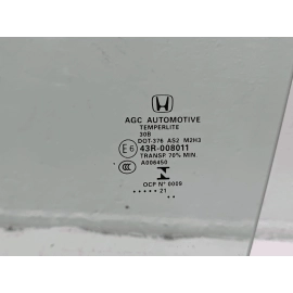 Honda Civic Sedan Rear Left Driver Side Door Window Glass 2016-2021 OEM Honda Civic Sedan Rear Left Driver Side Door Window Glass 2016-2021 OEM