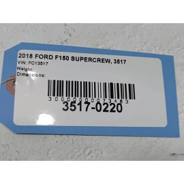 2018 FORD F-150 2.7L ENGINE WIRE HARNESS WIRING OEM