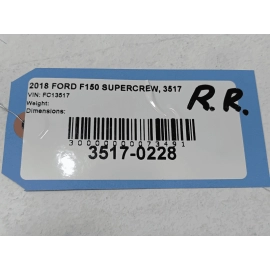 2015 - 2025 FORD F-150 REAR PASSENGER SIDE DOOR EXTERIOR APPLIQUE MOULDING OEM