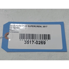 15-2025 FORD F-150 CREW CAB WEATHERTECH REAR 2ND ROW ALL WHEATHER FLOOR MAT 1PCS