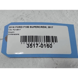 FORD F-150 ROOF OVERHEAD DOME MAP LIGHT CONSOLE W/OUT SUNROOF GRAY 2015-2020 OEM