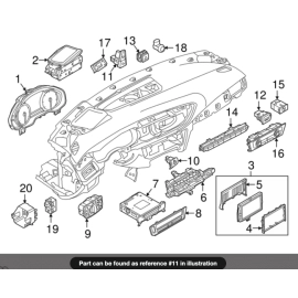 Driver Display Monitor Screen Control Switch Audi A6 2012-2018 OEM