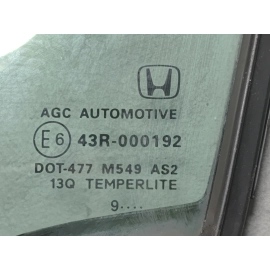 HONDA PILOT FRONT LEFT DRIVER DOOR WINDOW VENT GLASS OEM 2016-2022