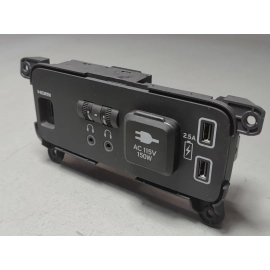 2019-2022 HONDA PILOT CENTER CONSOLE REAR MEDIA PANEL W/ POWER OUTLET OEM