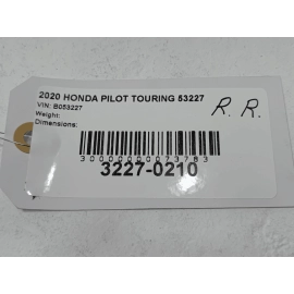 HONDA PILOT REAR PASSENGER SIDE DOOR WINDOW CORNER FIXED GLASS 2016-2022 OEM