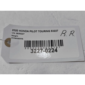 HONDA PILOT REAR RIGHT DOOR GLASS RUN CHANNEL WEATHERSTRIP SEAL 2016-2022 OEM