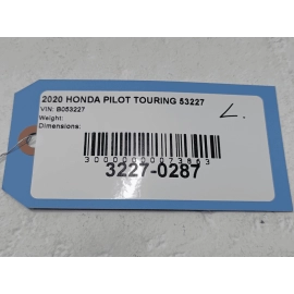 HONDA PILOT REAR DRIVER SIDE LICENSE LIGHT LAMP MOLDING COVER TRIM OEM 2016-2022