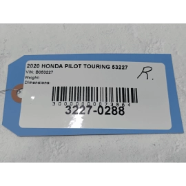 HONDA PILOT REAR PASSENGER LICENSE LIGHT LAMP MOLDING COVER TRIM OEM 2016-2022