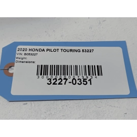 2019-2022 HONDA PILOT FRONT BUMPER INNER AIR GUIDE COVER BAFFLE OEM