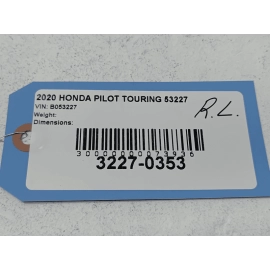 HONDA PILOT REAR LEFT DRIVER SIDE QUARTER WHEEL ARCH FLARE MOLDING OEM 2016-2022