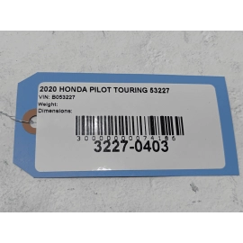 2019-2022 HONDA PILOT 3.5L REAR DRIVER SIDE LAMBDA O2 OXYGEN SENSOR  OEM
