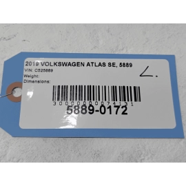 VOLKSWAGEN ATLAS FRONT LEFT DRIVER SIDE SUNVISOR SUN VISOR OEM 2018-2025