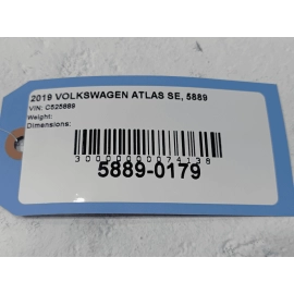 VOLKSWAGEN ATLAS VW ROOF OVERHEAD CONSOLE DOME LIGHT LAMP SWITCH 2018-2020 OEM