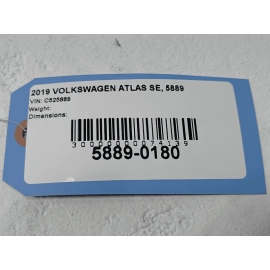 VOLKSWAGEN ATLAS ROOF OVERHEAD REAR DOME LIGHT READING LAMP OEM 2018 - 2020