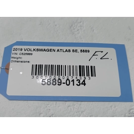 2018-2025 VOLKSWAGEN ATLAS FRONT LEFT DRIVER SIDE DOOR WINDOW BELT MOLDING OEM