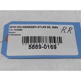 2018-2024 Volkswagen Atlas Rear Passenger Door Body Weatherstrip Seal OEM