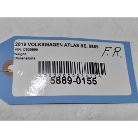 2018 - 2025 VOLKSWAGEN ATLAS FRONT RIGHT PASSENGER SIDE DOOR LOWER MOLDING OEM